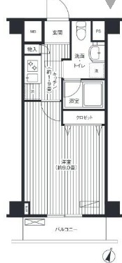 グランハイツ東中野の間取り
