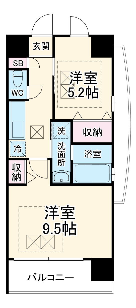 NORTH VILLAGE BIRTH PLACEの間取り