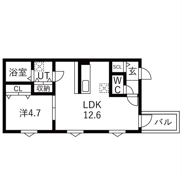Courage宝生町の間取り