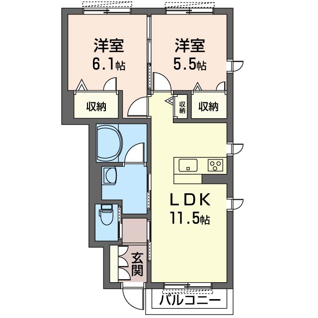 Vila Keyakiの間取り