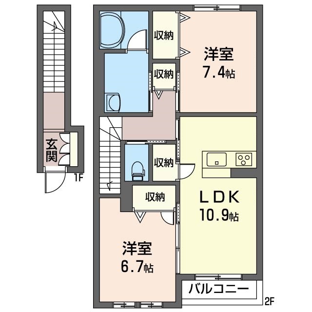 Vila Keyakiの間取り