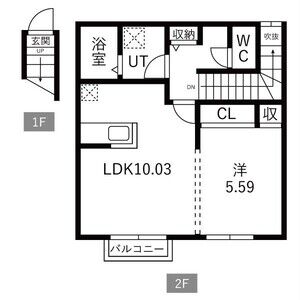 セナリオフォルム柏たなかⅡの間取り