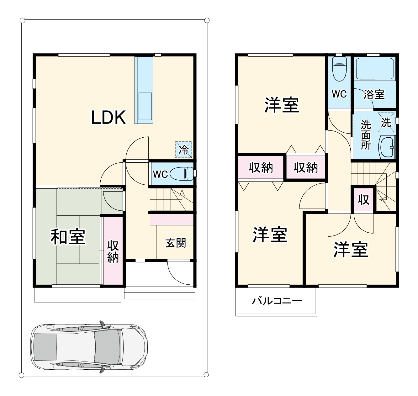 戸塚東4丁目貸戸建の間取り