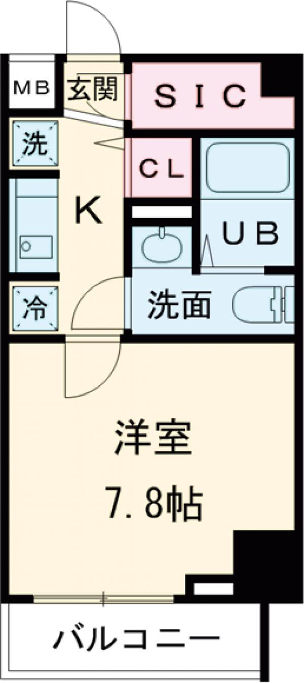 ドゥーエ西大島Ⅲの間取り