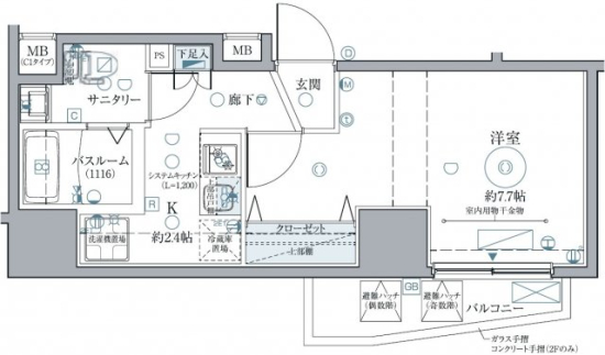 クレヴィスタ西巣鴨の間取り