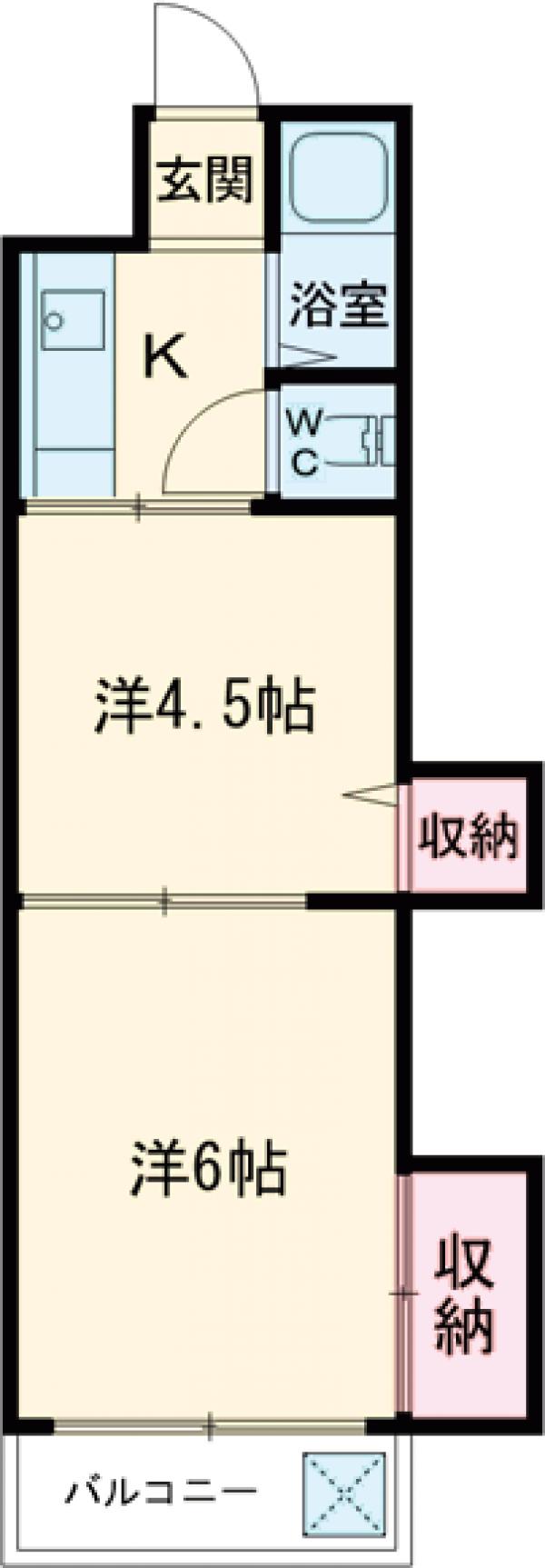 花月マンションの間取り