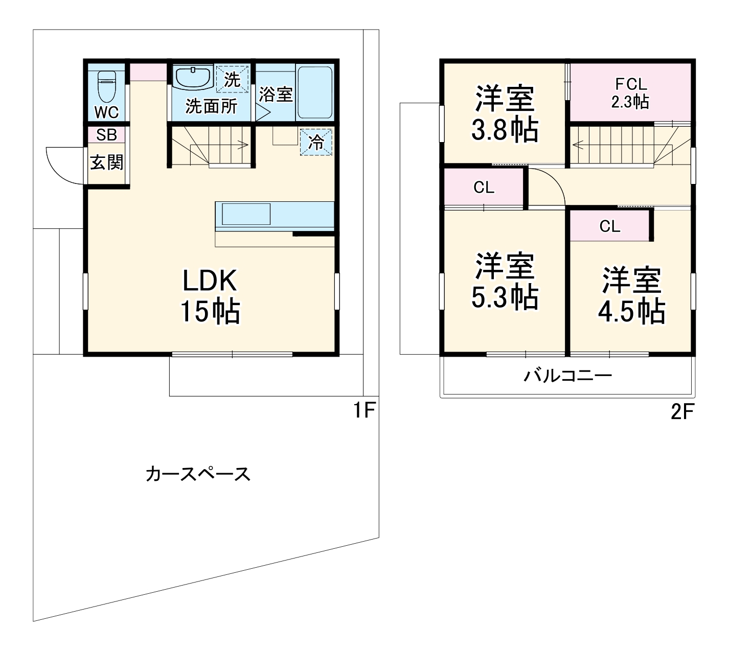 渡内戸建の間取り