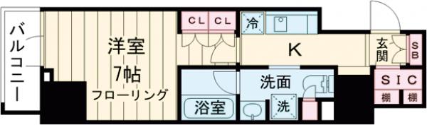ステージグランデ台東根岸アジールコートの間取り