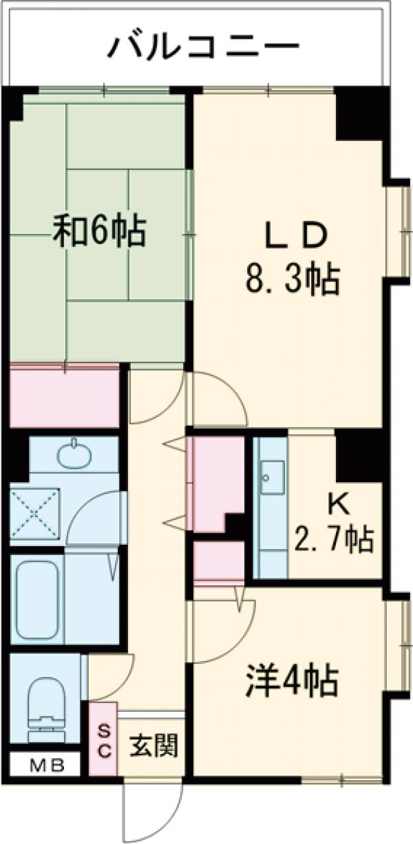 ベルヴィー西台の間取り