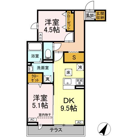 セレスティア柴又Ⅶの間取り