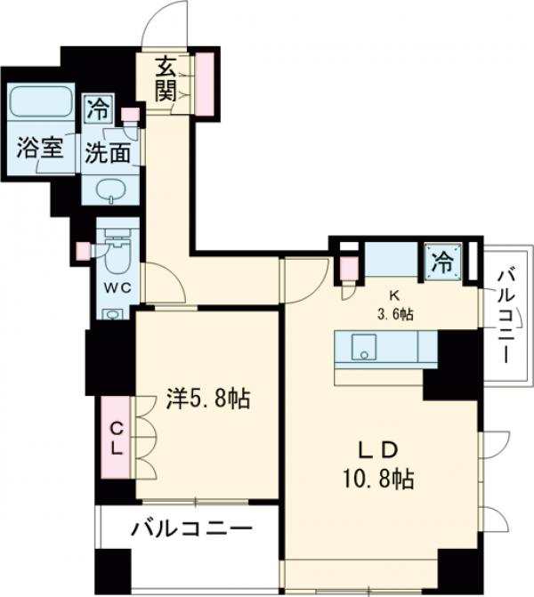 パークアクシス代官山の間取り