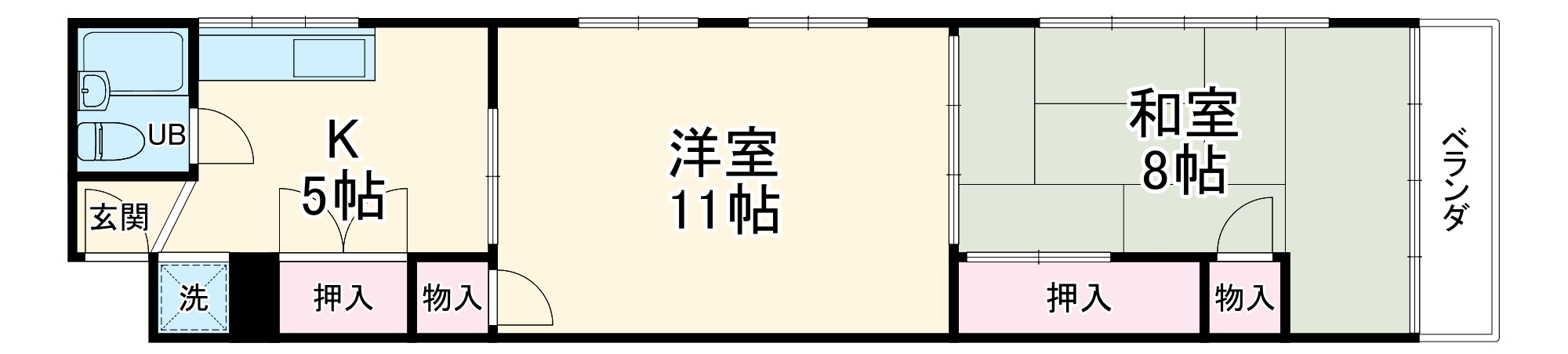 四坊大宮ビルの間取り