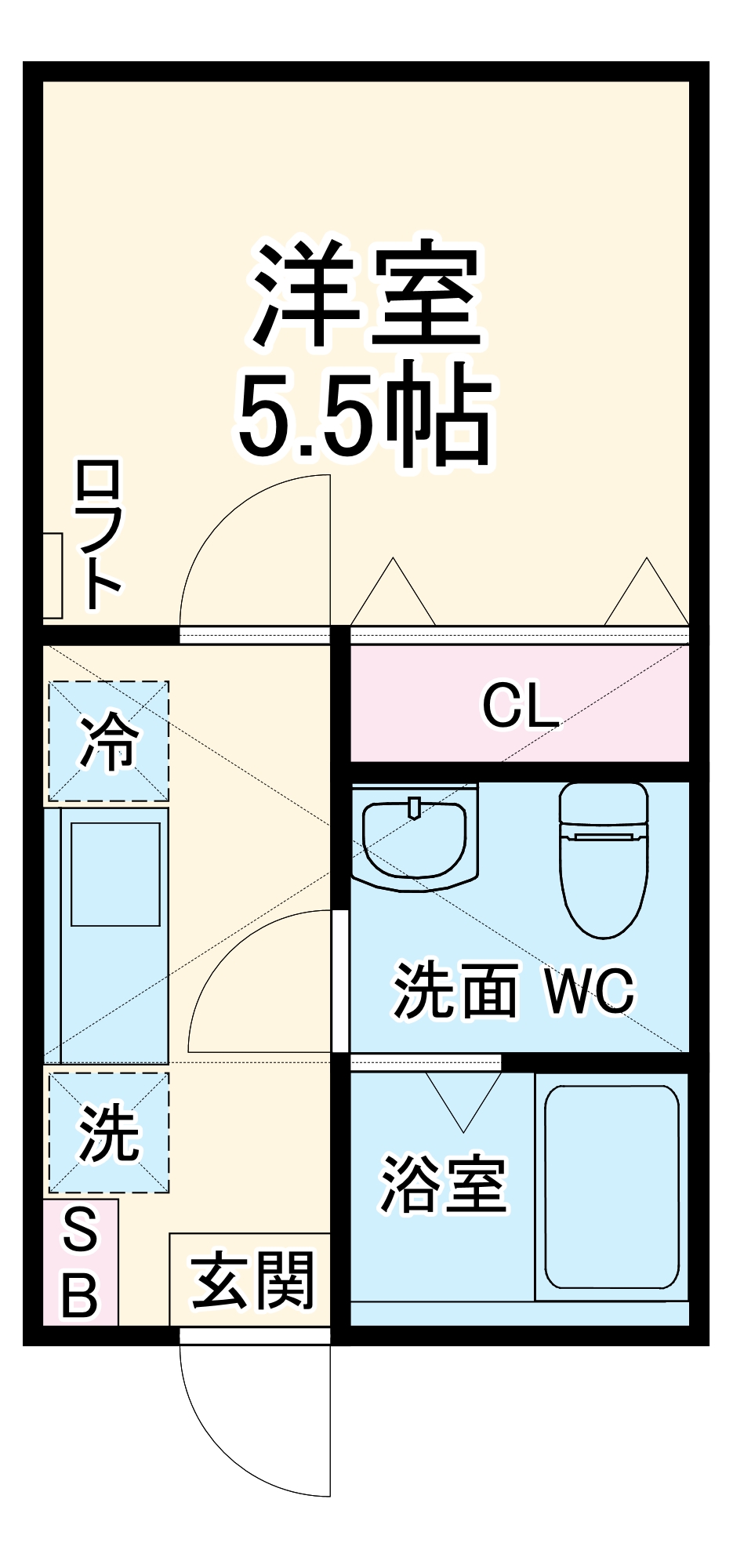 スカイヒルズSASAGEの間取り