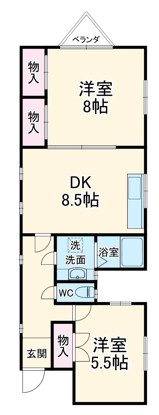 コーポS3の間取り