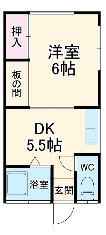 共栄荘の間取り