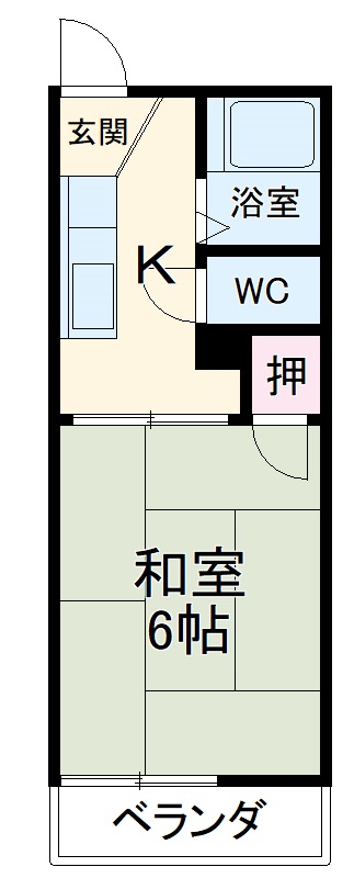 メゾン南公園の間取り