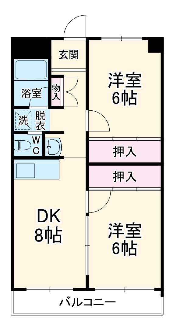 サンハイツ東山の間取り