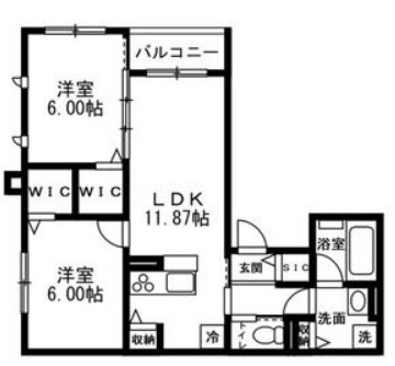 Luce B棟の間取り