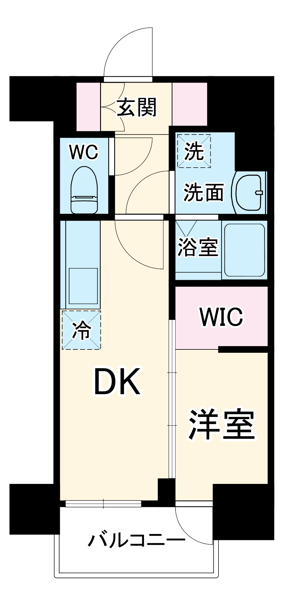 千代田の完工年月(2022年7月)築の賃貸マンションの間取り
