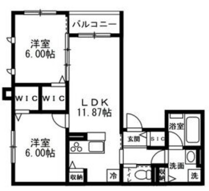 Luce B棟の間取り