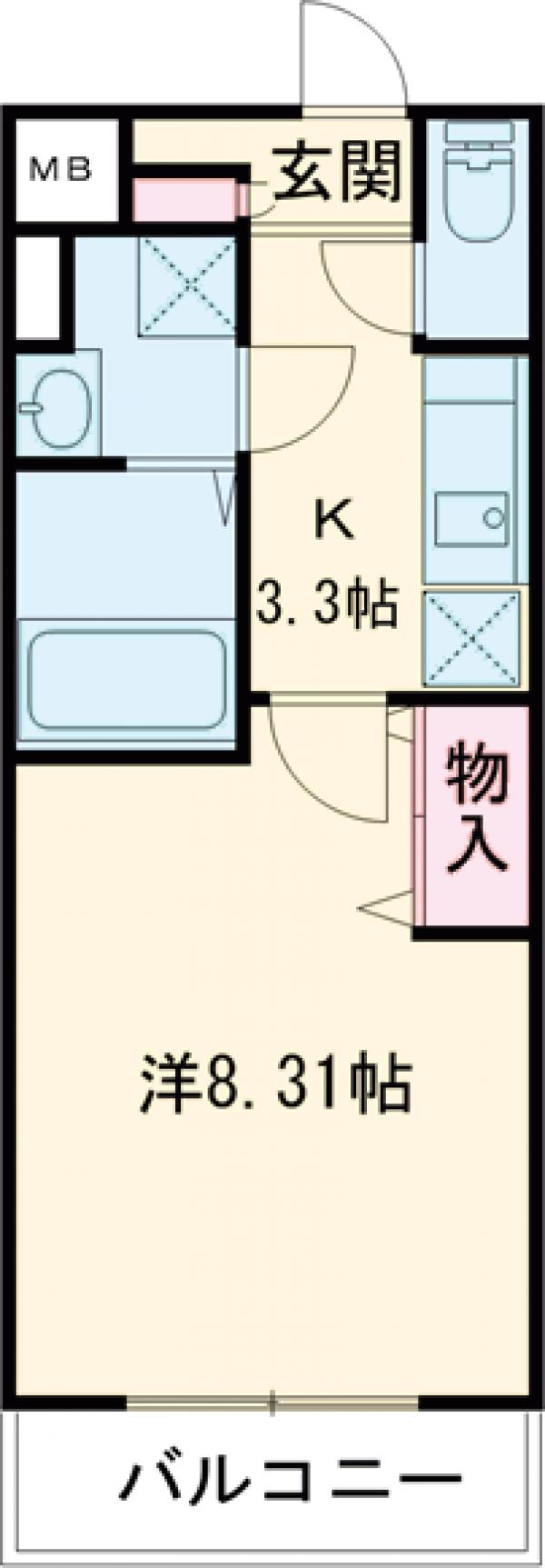 アクシス瑞江の間取り