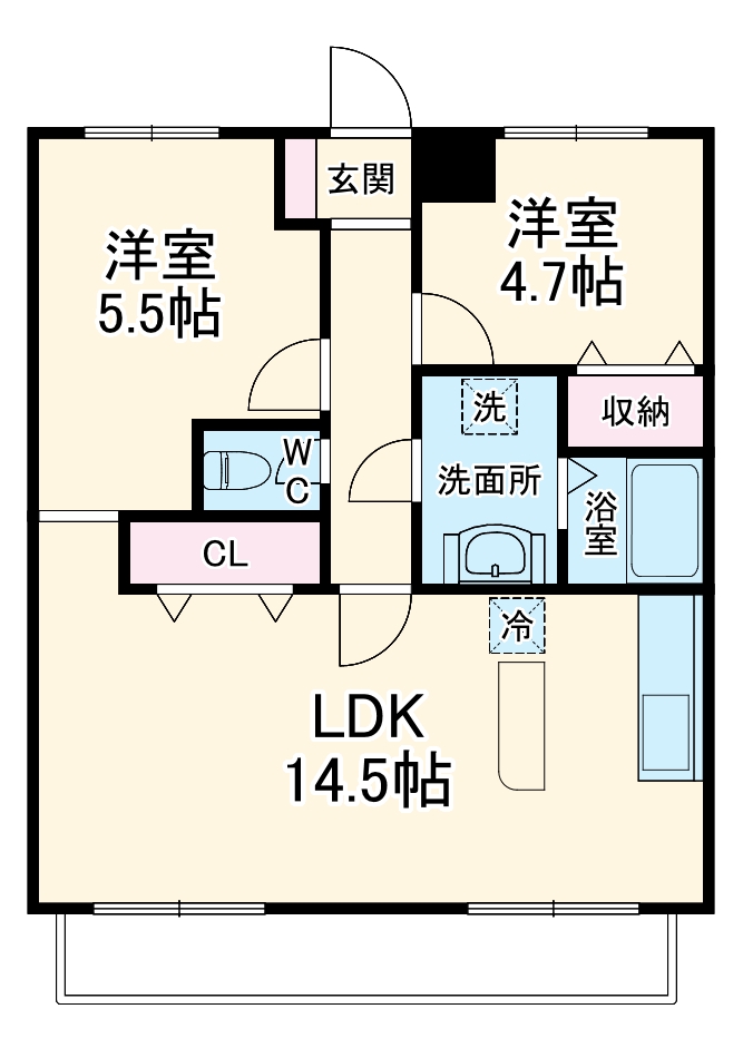 ラ・フォレ薬円台の間取り