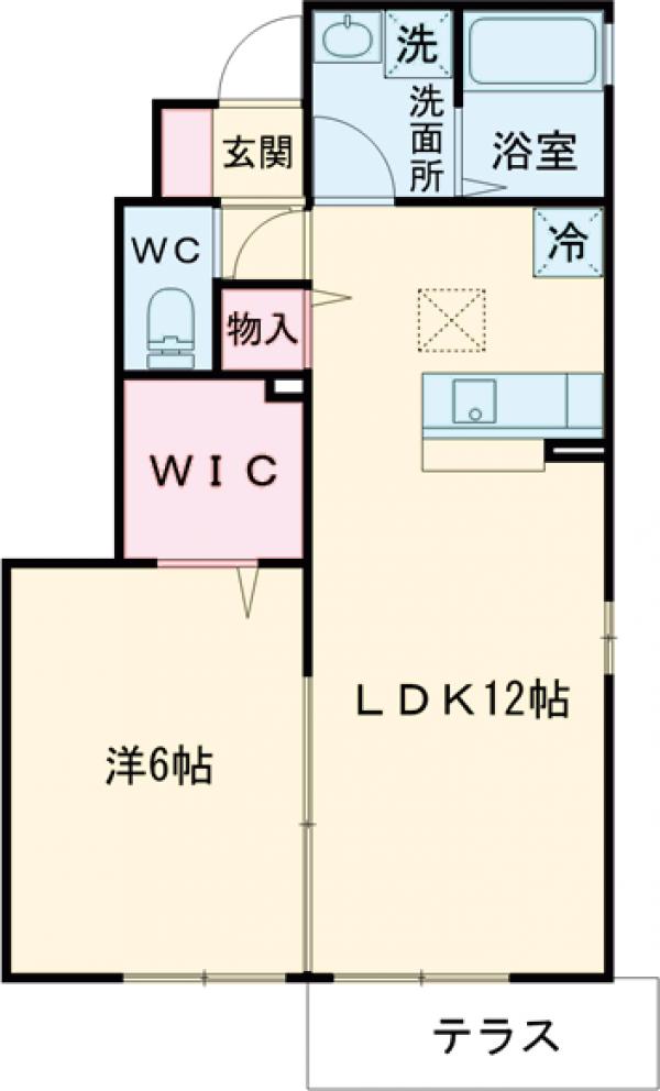 東瑞江の完工年月(2011年9月)築の賃貸アパートの間取り