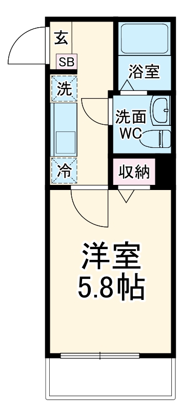 ソルロス船橋の間取り