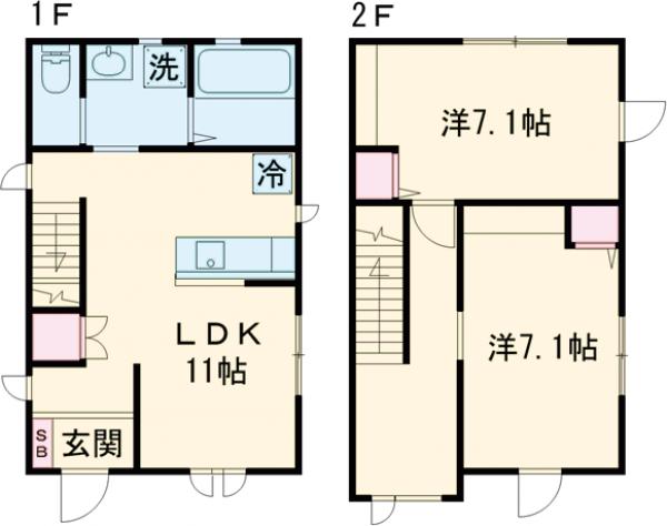 グレイス キューブEの間取り