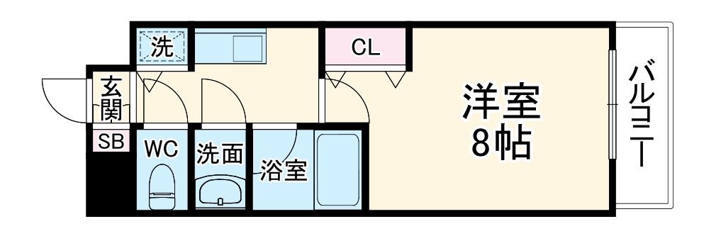 ONE　ROOF　FLAT　TENJINBASHIの間取り