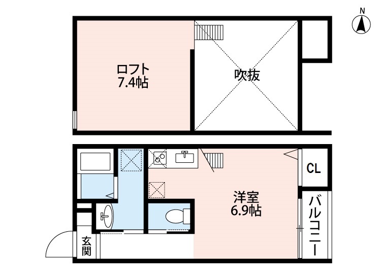 Escada SOGA（エスカーダソガ）の間取り