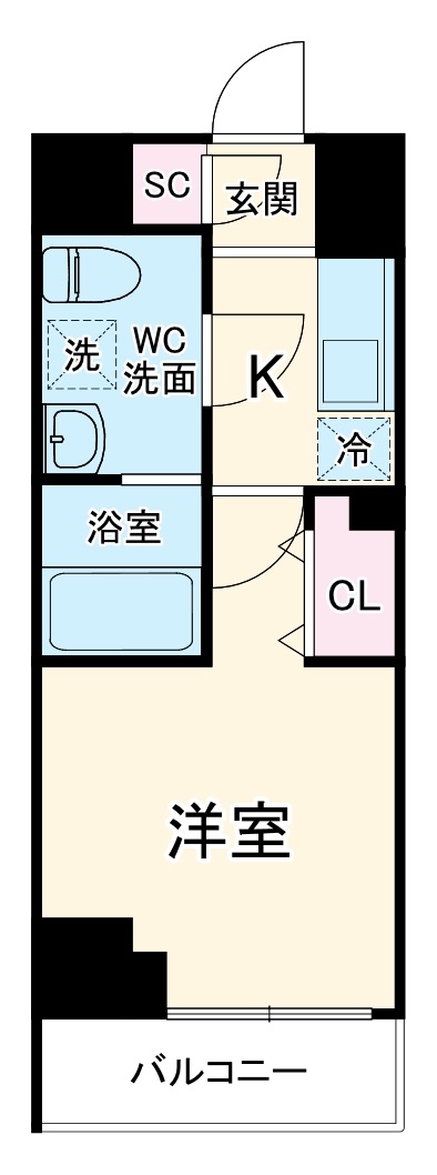 トゥールタMusashikosugiの間取り