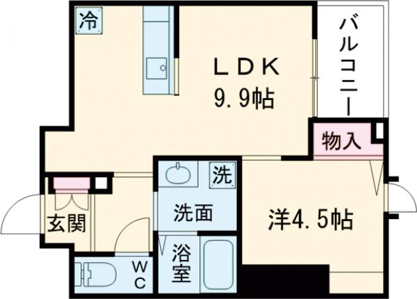CREATIF上野入谷の間取り