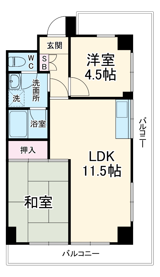 入間市駅前第二ビルの間取り