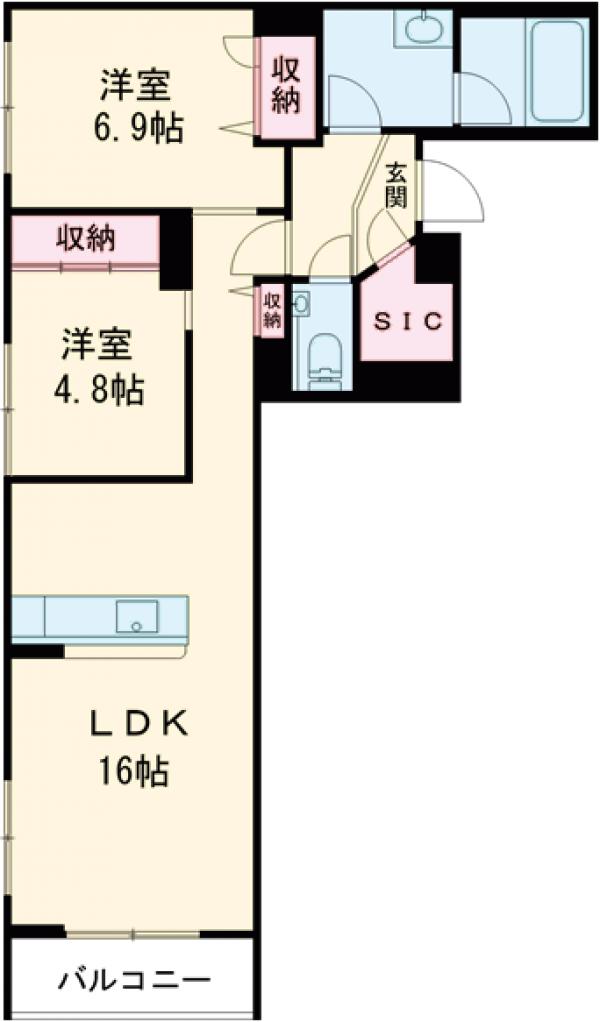 ドミール旗の台の間取り