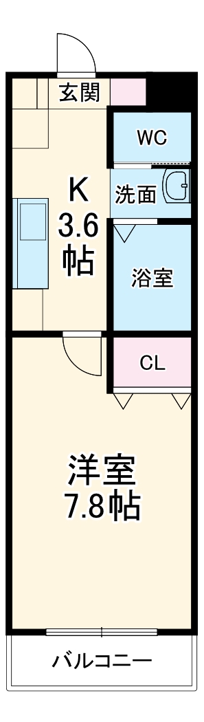 Kビル横山の間取り