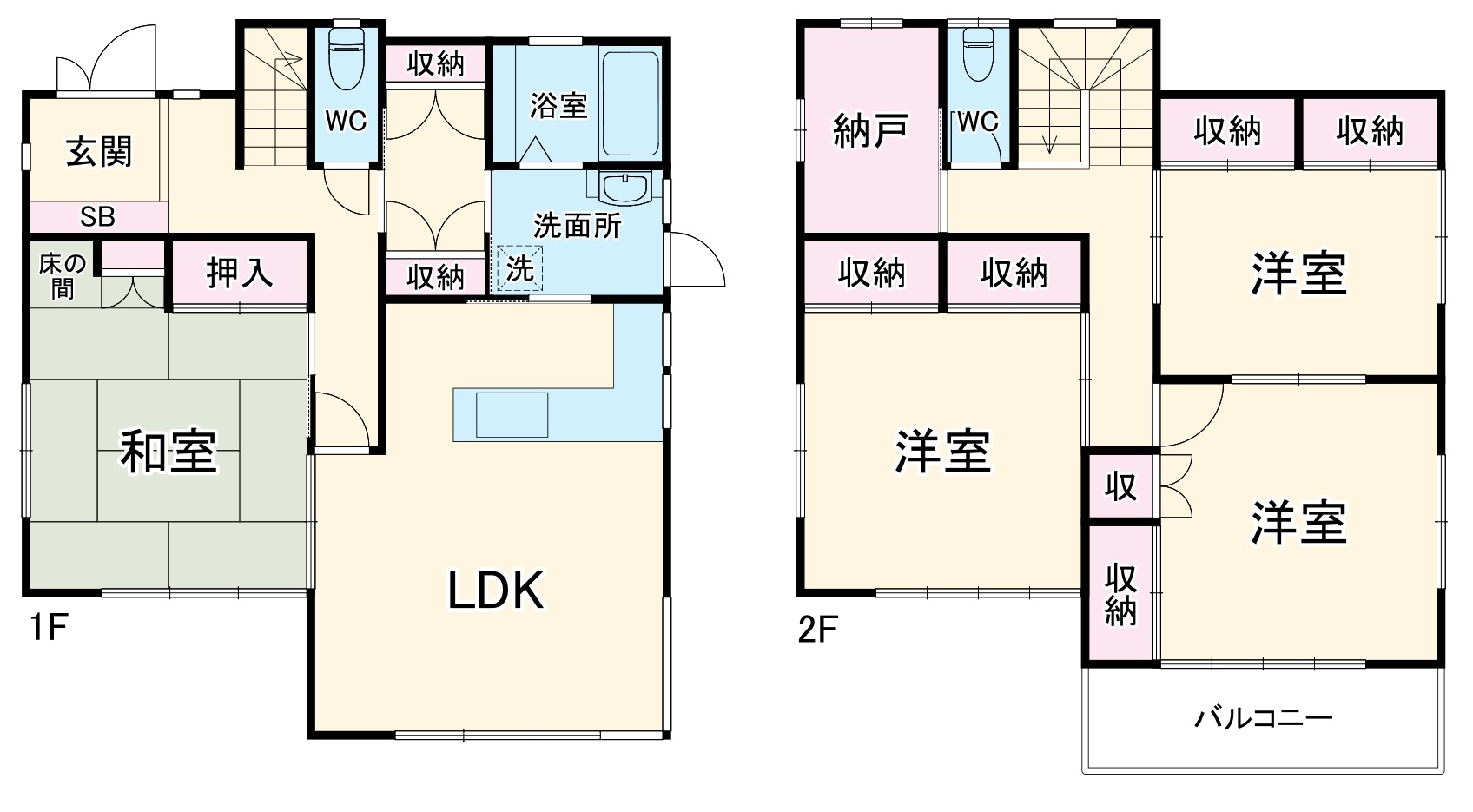 泉2丁目貸家の間取り