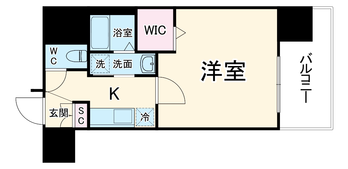 コンフォリア新梅田の間取り