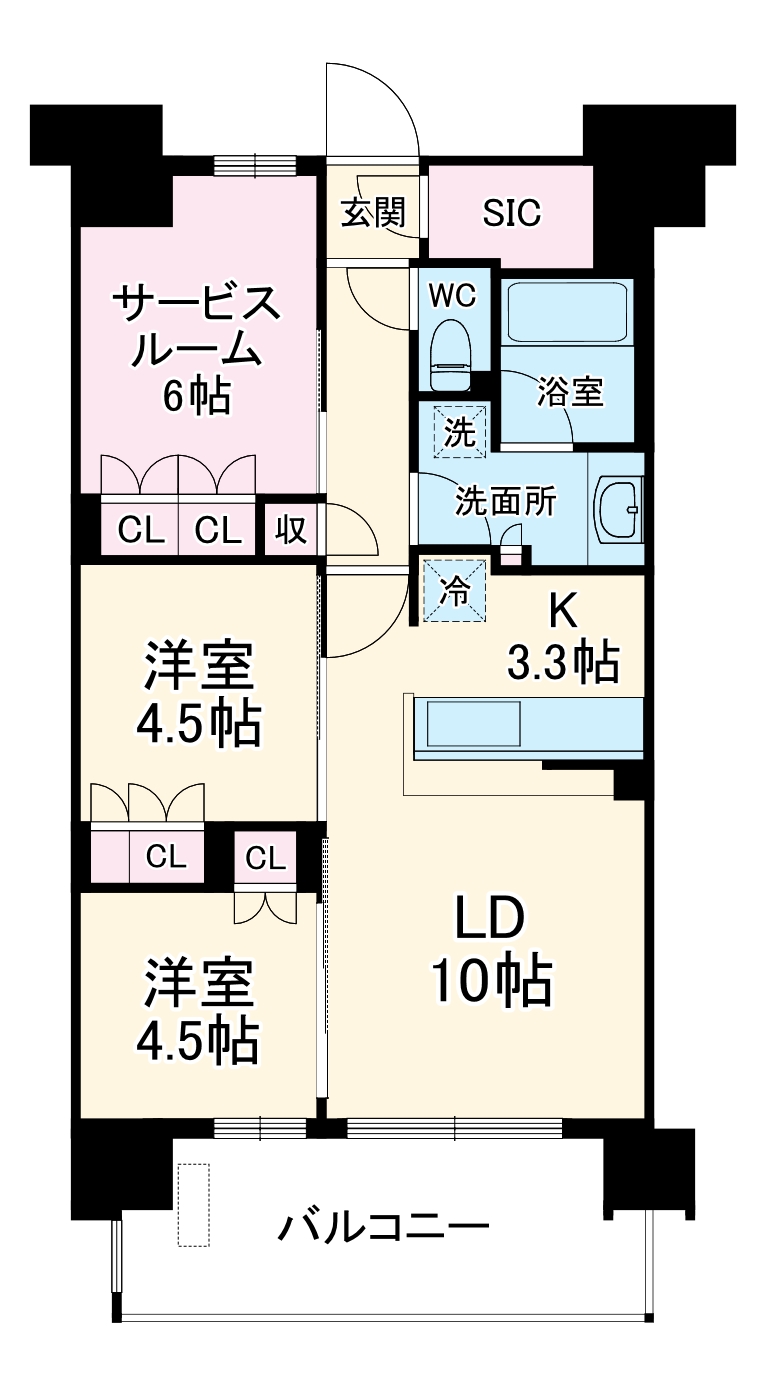 スカイグランデ津田沼の間取り