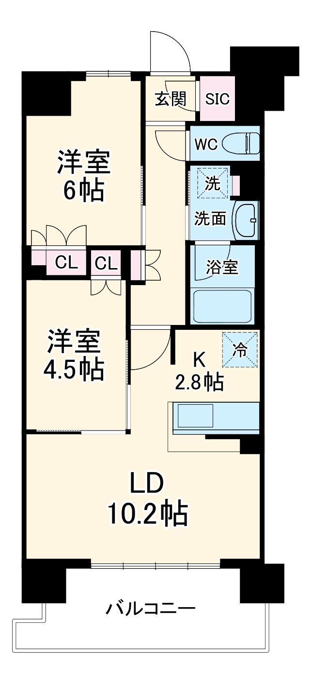 スカイグランデ津田沼の間取り