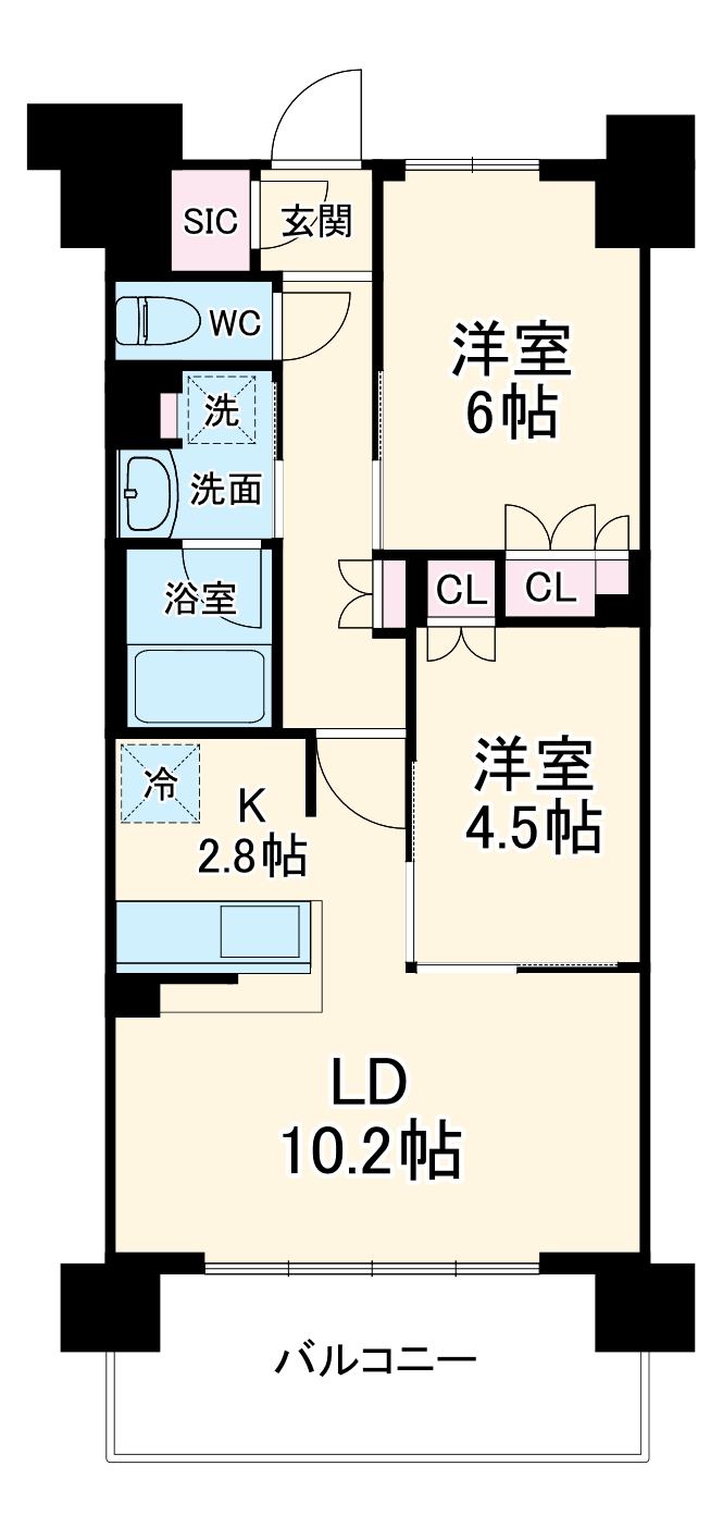 スカイグランデ津田沼の間取り