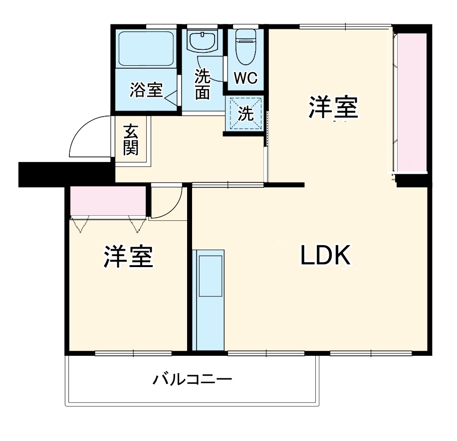 幸町東住宅　16号棟の間取り