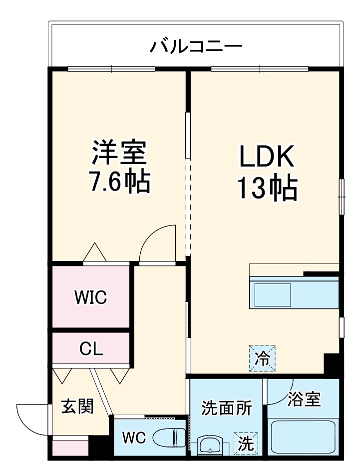メゾンドクレールの間取り