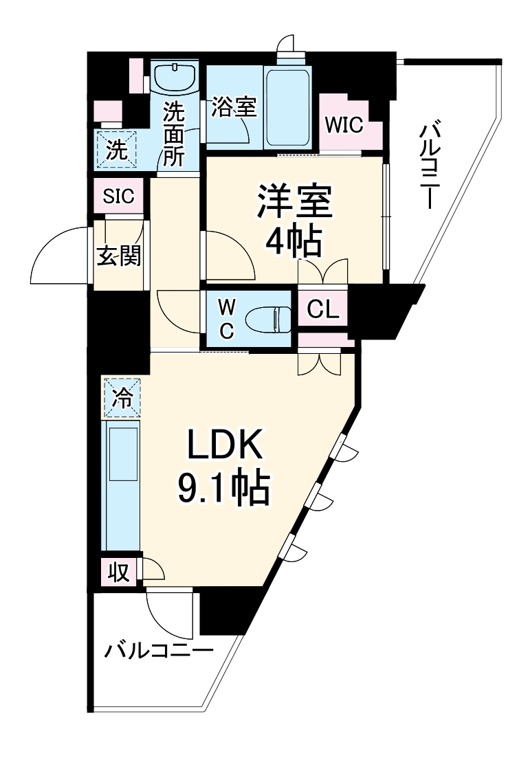 リバーレ鷺沼の間取り
