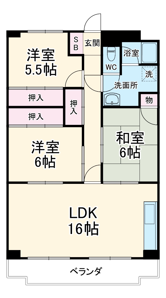 OS・SKYフレックス藤が丘の間取り