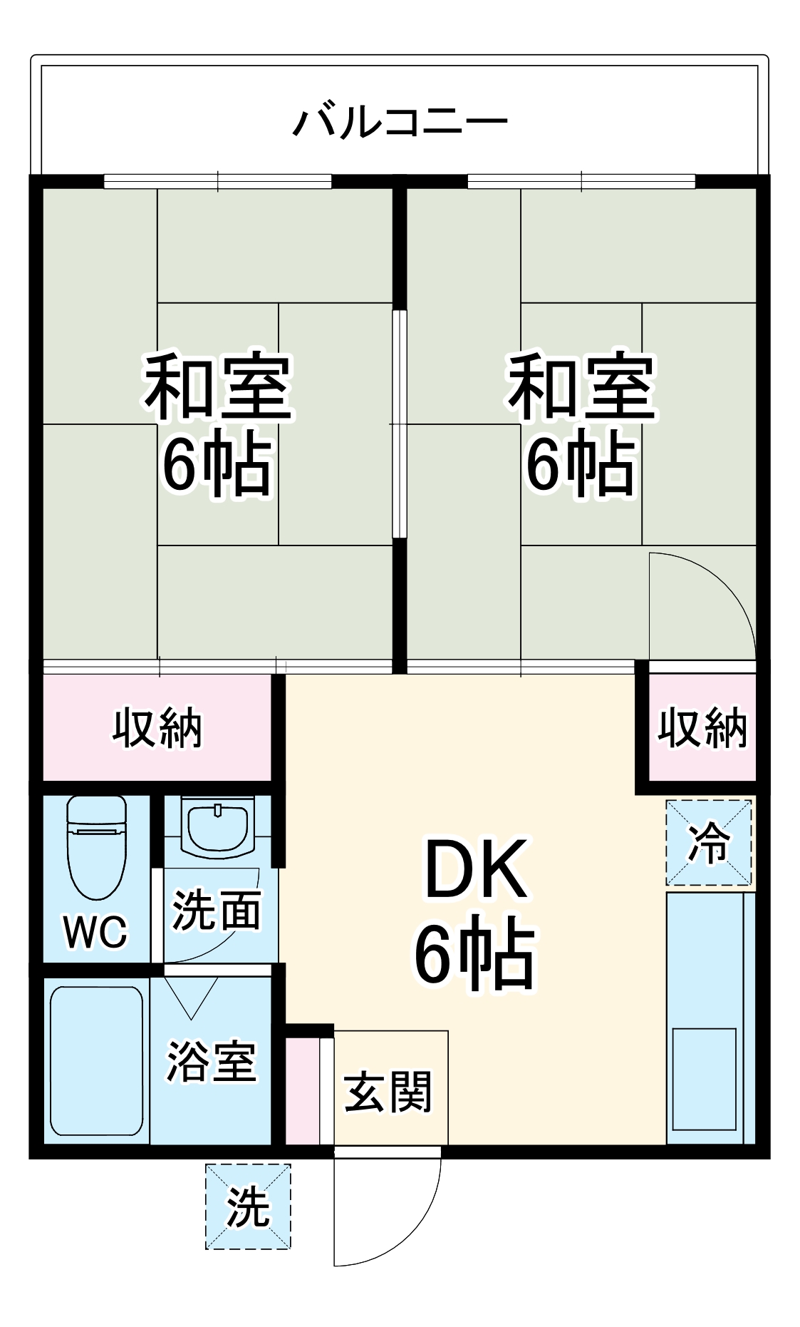 カーサ島田・201号室の間取り