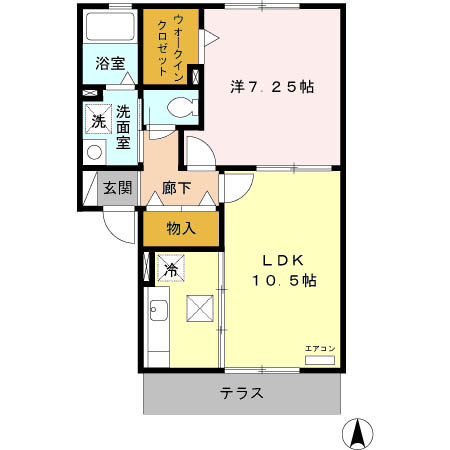 フォルテーヌⅢの間取り