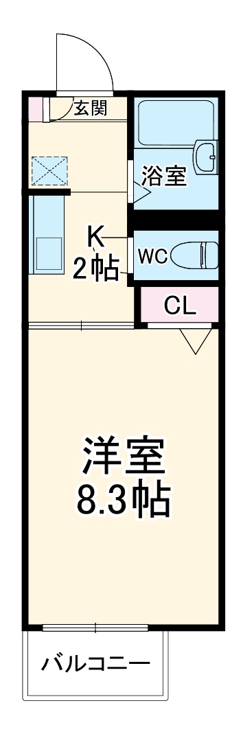 ディアス前田B棟の間取り