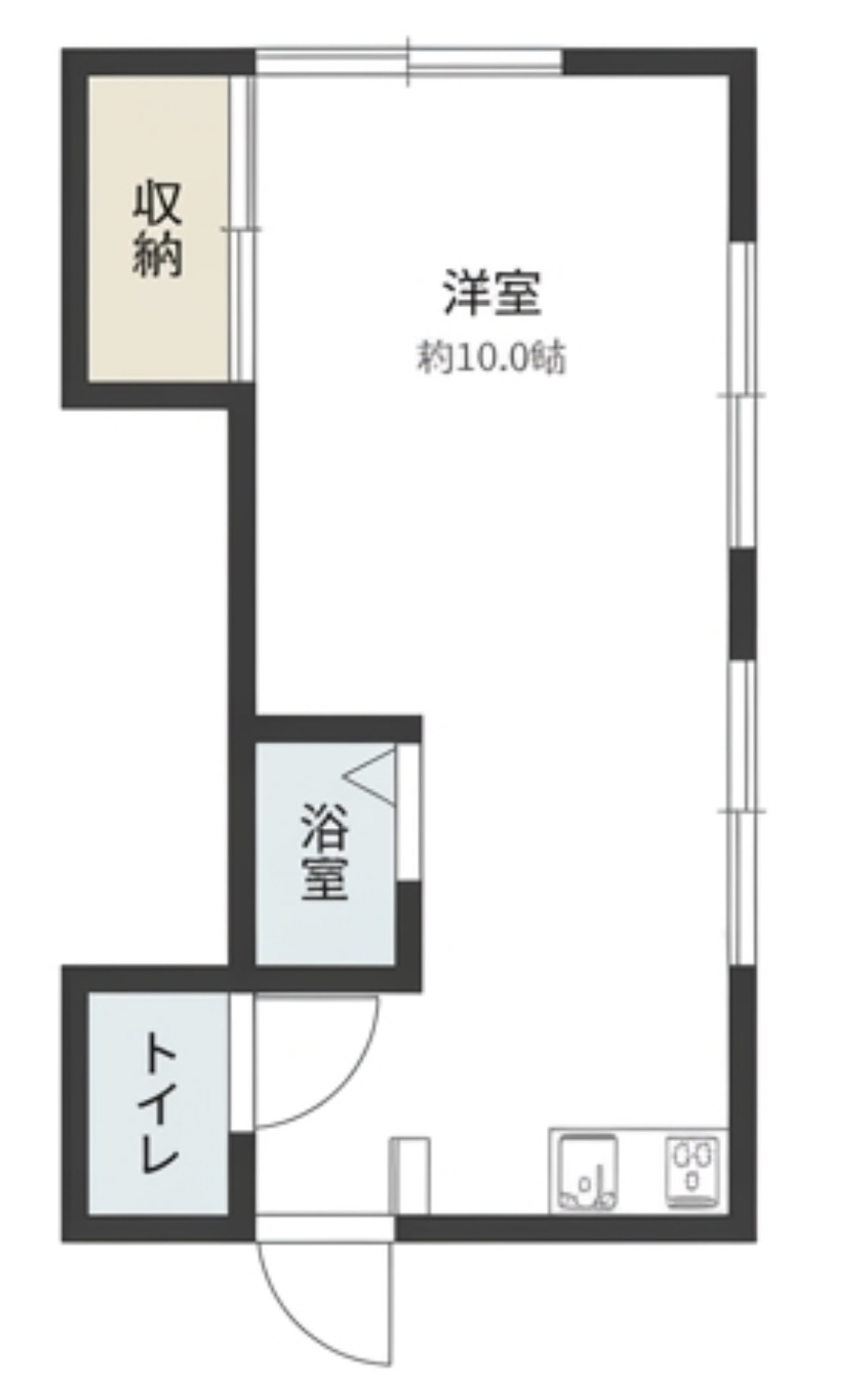 そよ風と丘の上ブルーの間取り