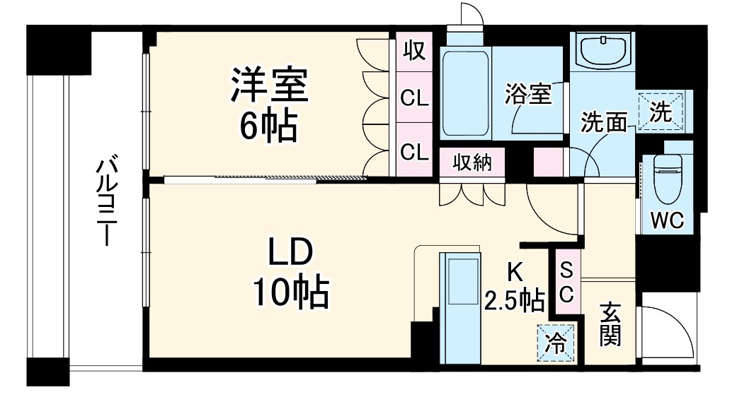 リーガル南船場Ⅱの間取り